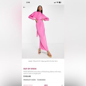 Elegant Pink Women's Robe